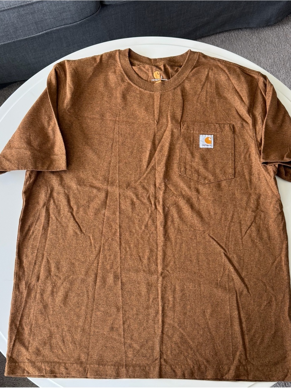 Carhartt Brown Work Pocket Tee - Men's Short Sleeve